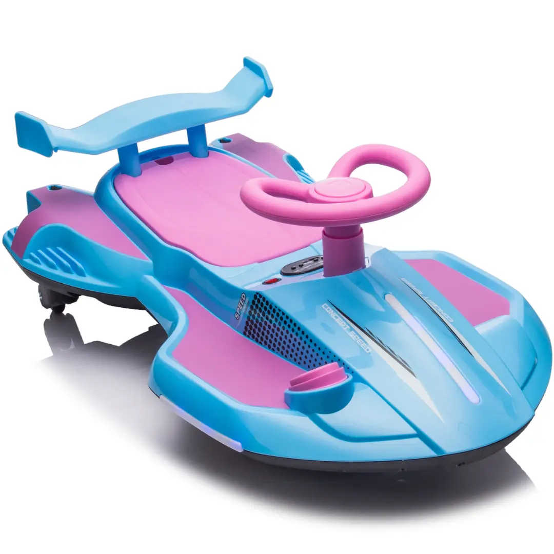 12V Kids Blue Electric Scooter Ride With 360 Degree Drift Function